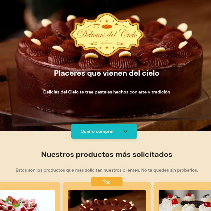 Screenshot of the E-commerce landing page project